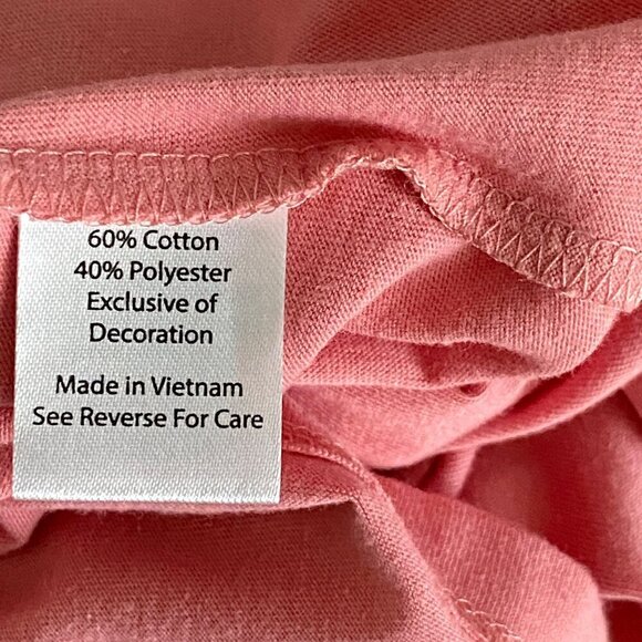 Coral Bay Woman Size 1X Short Sleeve Peach Top With Detailed Neckline NEW - Picture 8 of 9